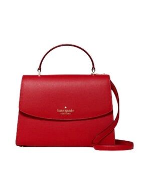 Kate Spade Darcy Top Handle Satchel NWT Bag Candied Cherry Red Crossbody Purse